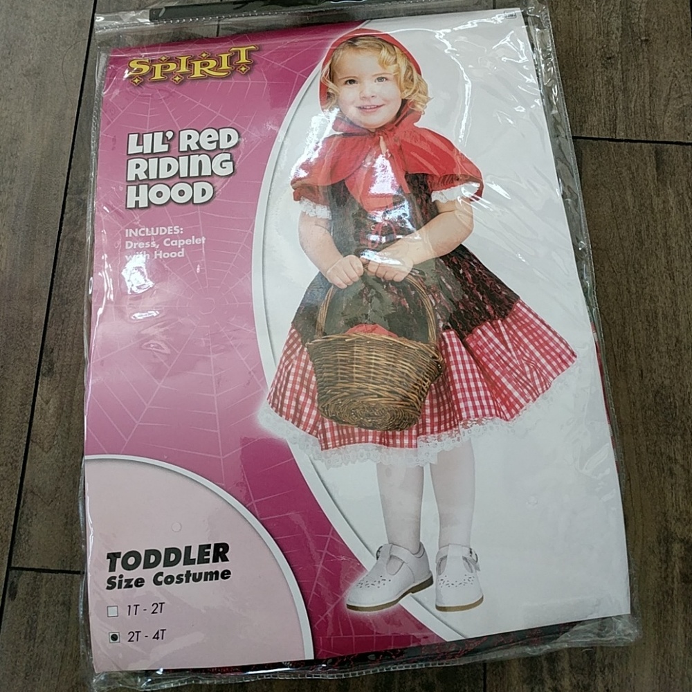New Toddler Lil' Red Riding Hood Costume